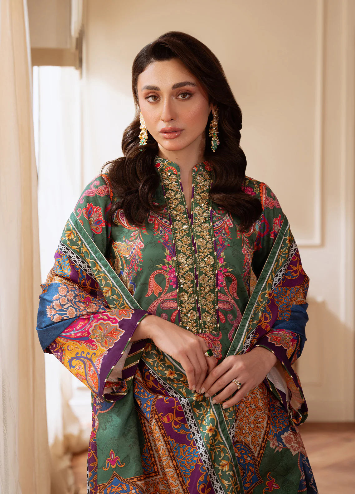 Gulaal | Velouré Printed Silk | Majestic Mosaic