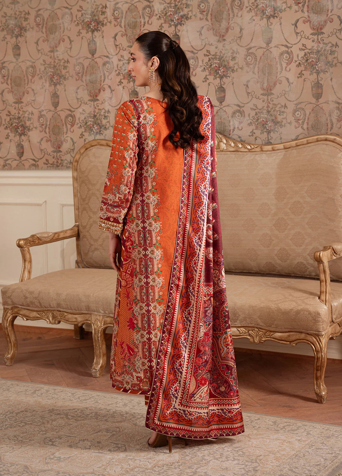 Gulaal | Velouré Printed Silk | Rustic Regalia
