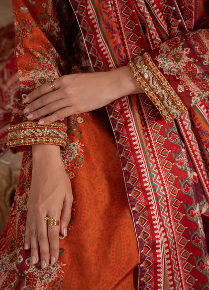 Gulaal | Velouré Printed Silk | Rustic Regalia