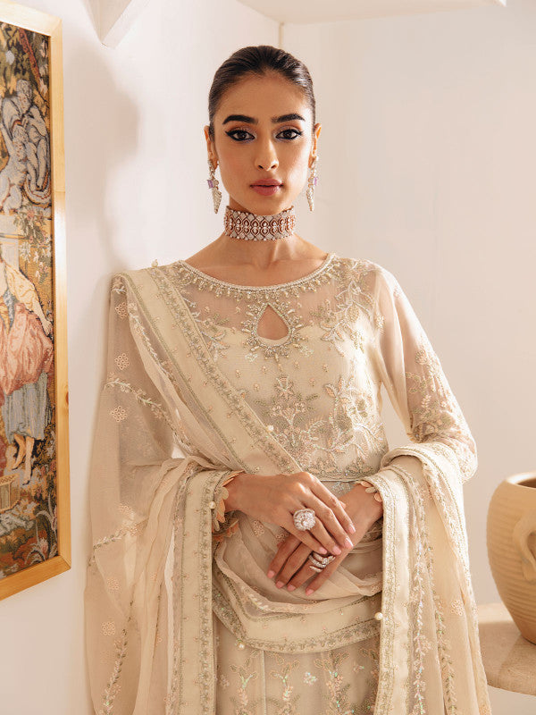 Gulaal | Embroidered Chiffon 23 | ROYALE GL-EC-23V1-01 - House Of Anaya