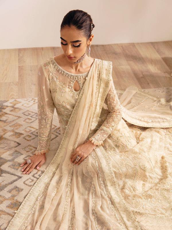Gulaal | Embroidered Chiffon 23 | ROYALE GL-EC-23V1-01 - House Of Anaya