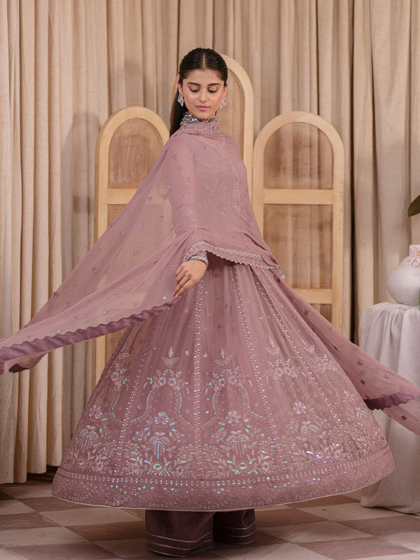 Gulaal | Embroidered Chiffon 23 | EZRAH UC-03 - House Of Anaya