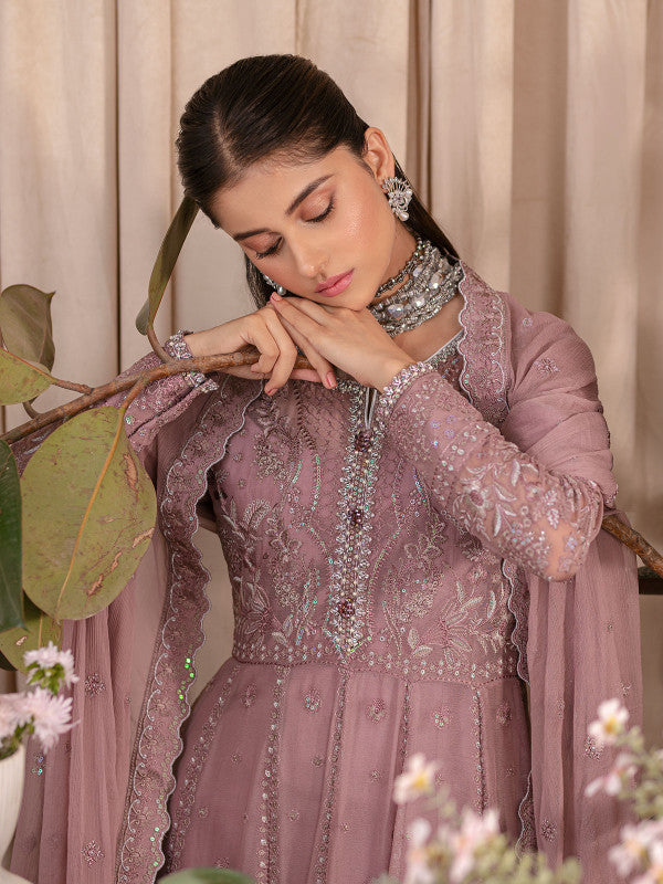 Gulaal | Embroidered Chiffon 23 | EZRAH UC-03 - House Of Anaya