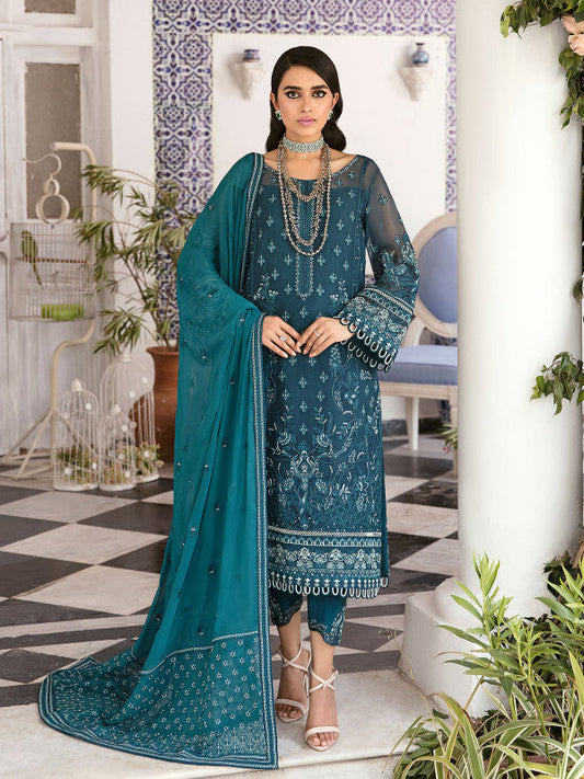 Gulaal | Embroidered Chiffon 23 | Reyah - House Of Anaya