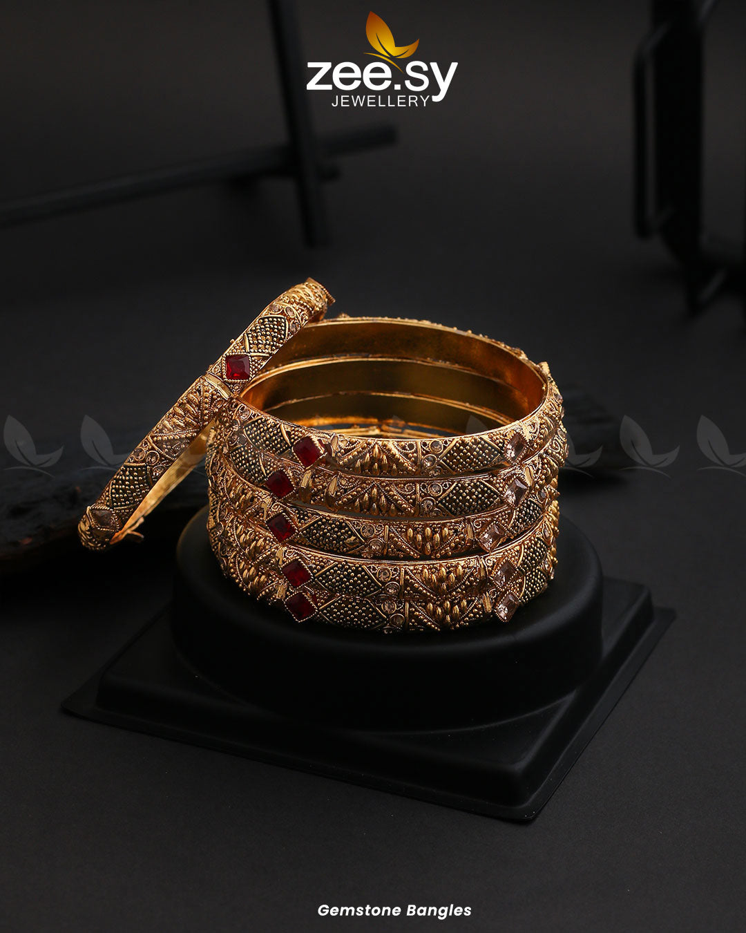 Gemstone Bangles - Libasekhas