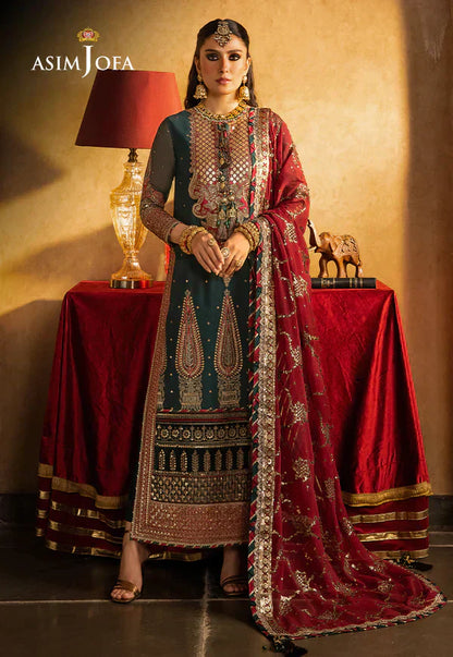 Asim Jofa | Velvet Festive 23 | AJVF-10 - House Of Anaya