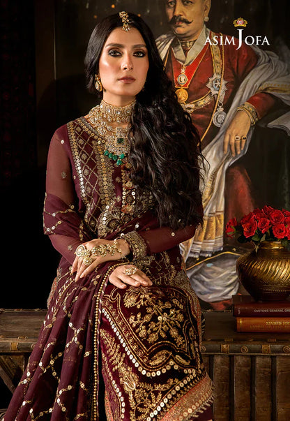 Asim Jofa | Velvet Festive 23 | AJVF-12 - House Of Anaya