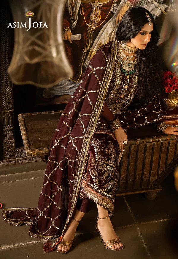 Asim Jofa | Velvet Festive 23 | AJVF-12 - House Of Anaya