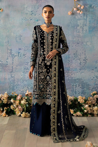 Gulaal | Celeste Velvet 24 | Azure - House Of Anaya