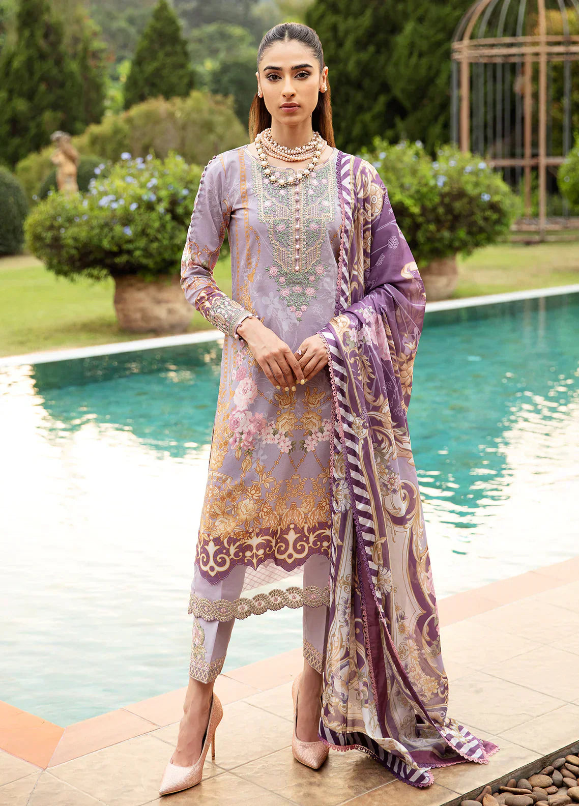 Gulaal | Springtime Ballet | LAVANDE (GL-L-24V1-05) - House Of Anaya