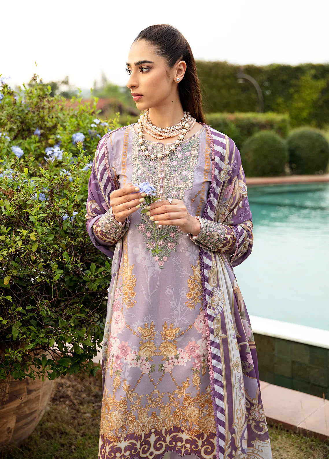 Gulaal | Springtime Ballet | LAVANDE (GL-L-24V1-05) - House Of Anaya