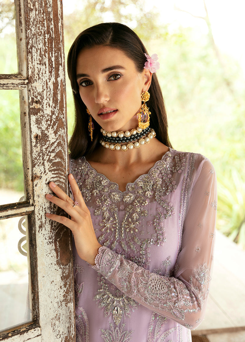 Gulaal | Embroidered Chiffon Eid Collection | VIOLA - House Of Anaya