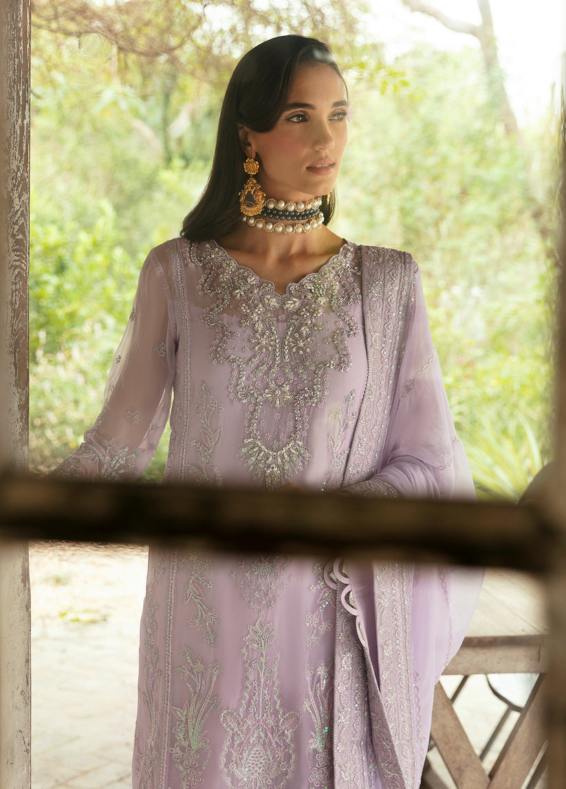Gulaal | Embroidered Chiffon Eid Collection | VIOLA - House Of Anaya