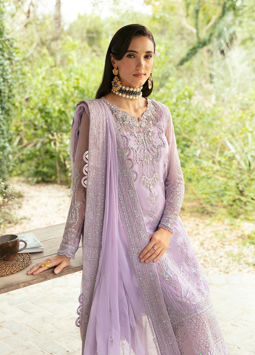 Gulaal | Embroidered Chiffon Eid Collection | VIOLA - House Of Anaya