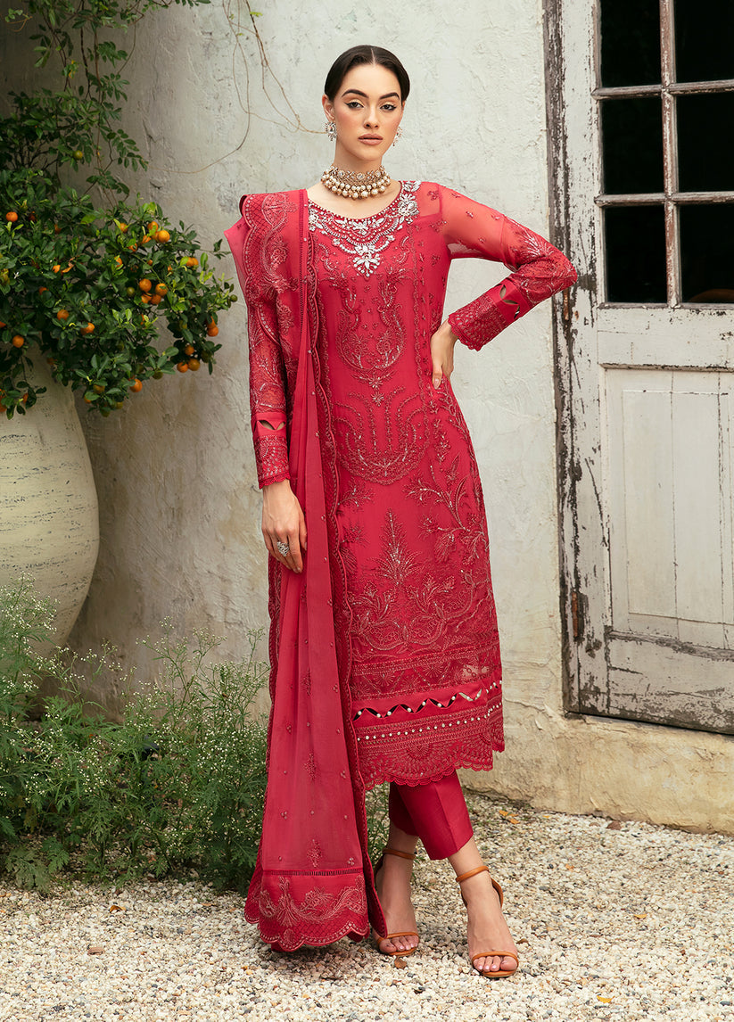 Gulaal | Embroidered Chiffon Eid Collection | ULMARIA - House Of Anaya