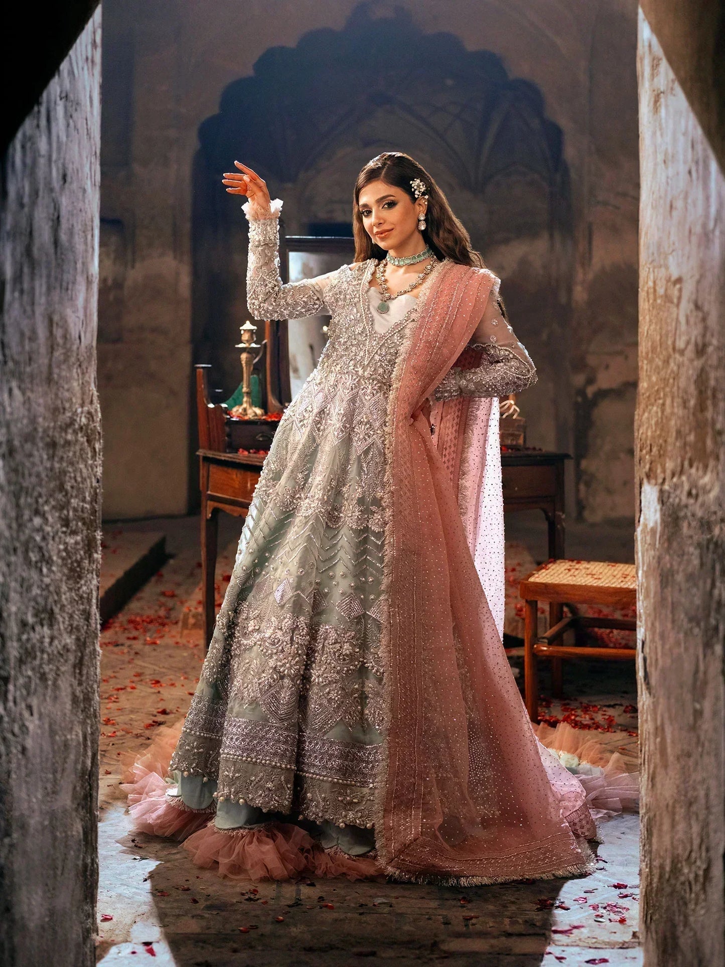 Maryam Hussain | Gulaab Wedding Formals 24 | Roshan - House Of Anaya