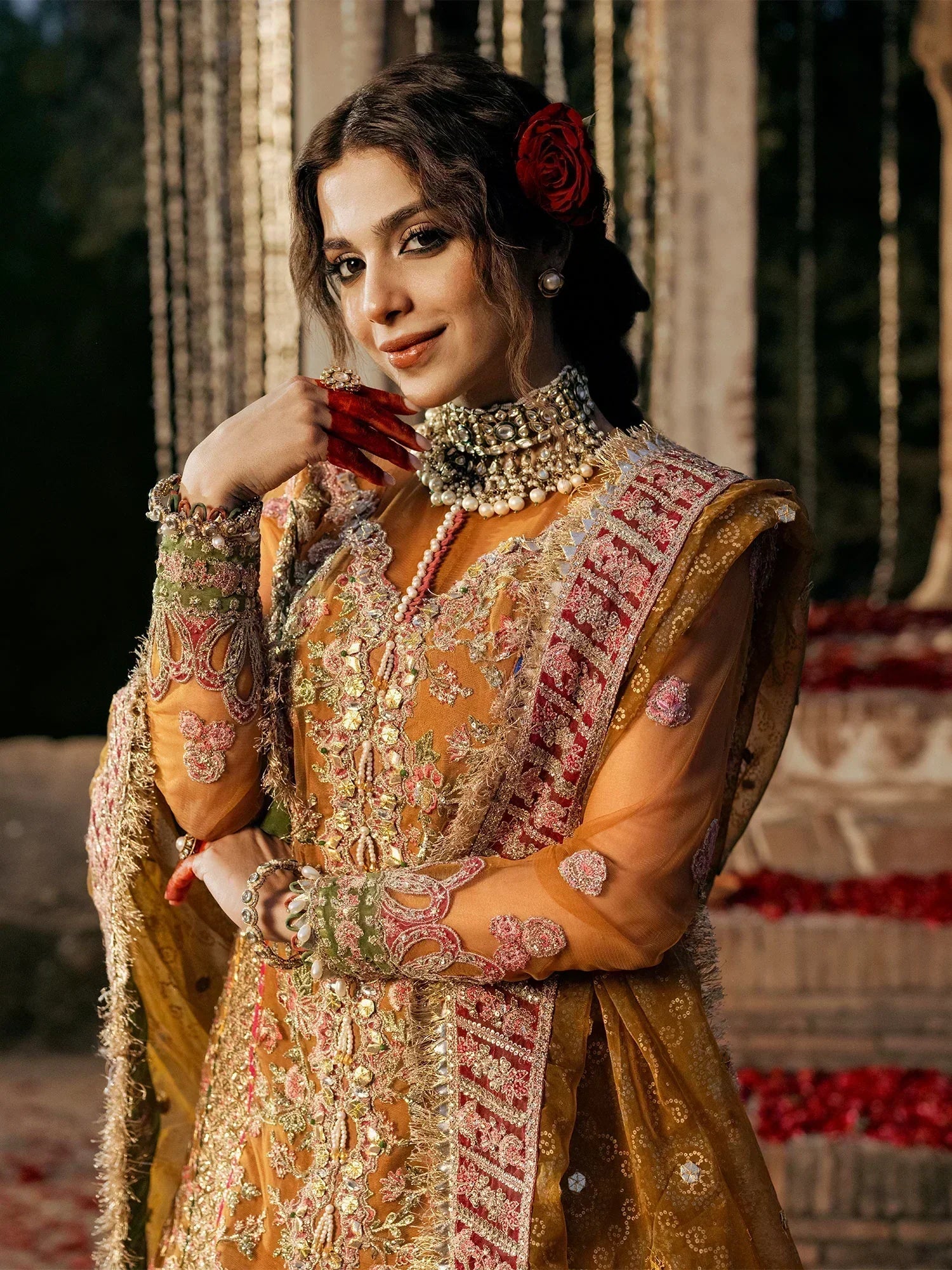 Maryam Hussain | Gulaab Wedding Formals 24 | Sandli - House Of Anaya