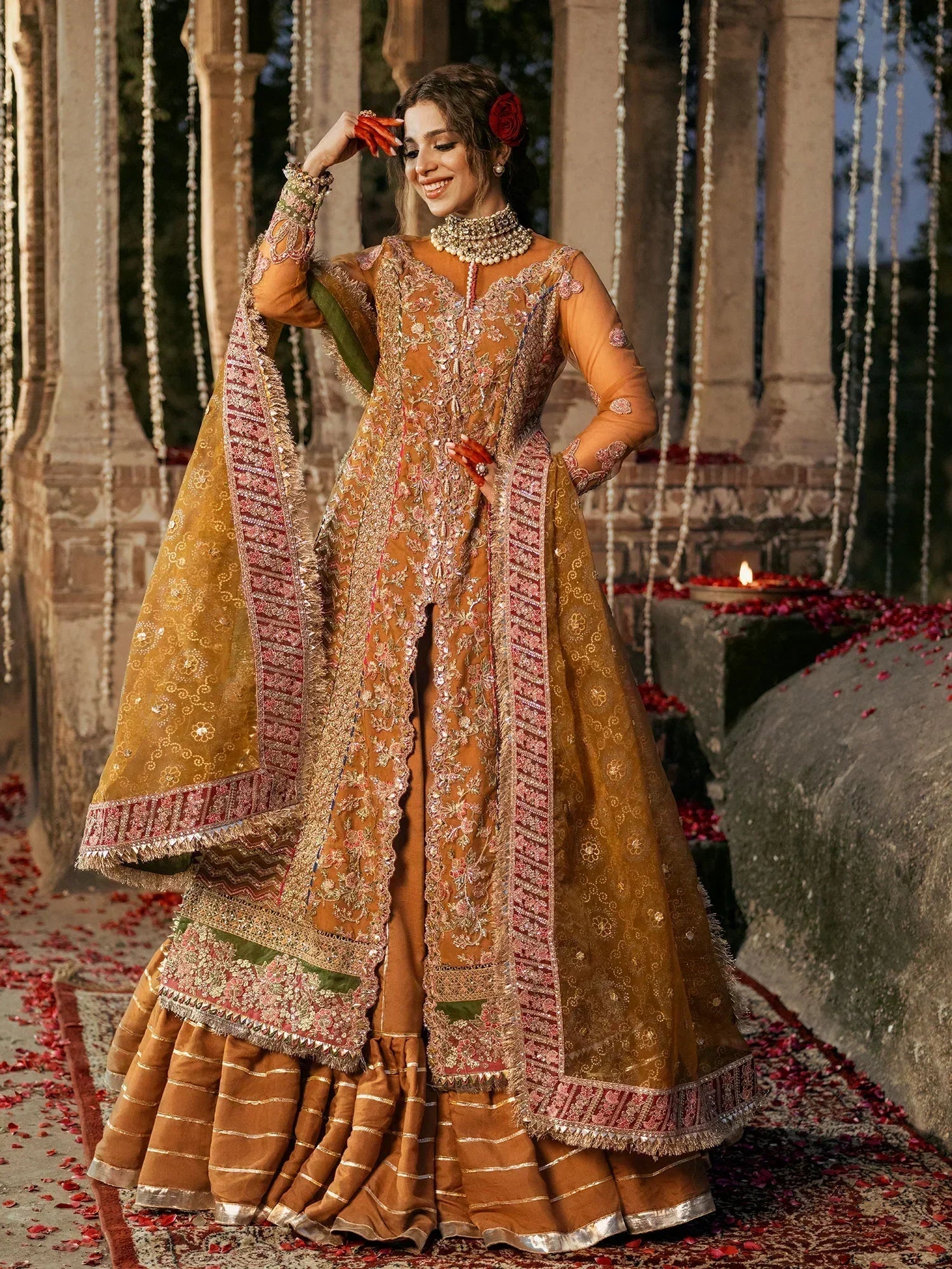 Maryam Hussain | Gulaab Wedding Formals 24 | Sandli - House Of Anaya