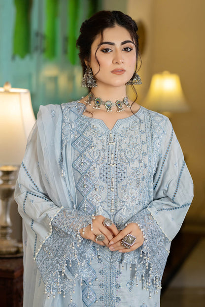 Raeesa Premium | Kimora Lawn Collection | Kimora | HL-11 Koyel - House Of Anaya
