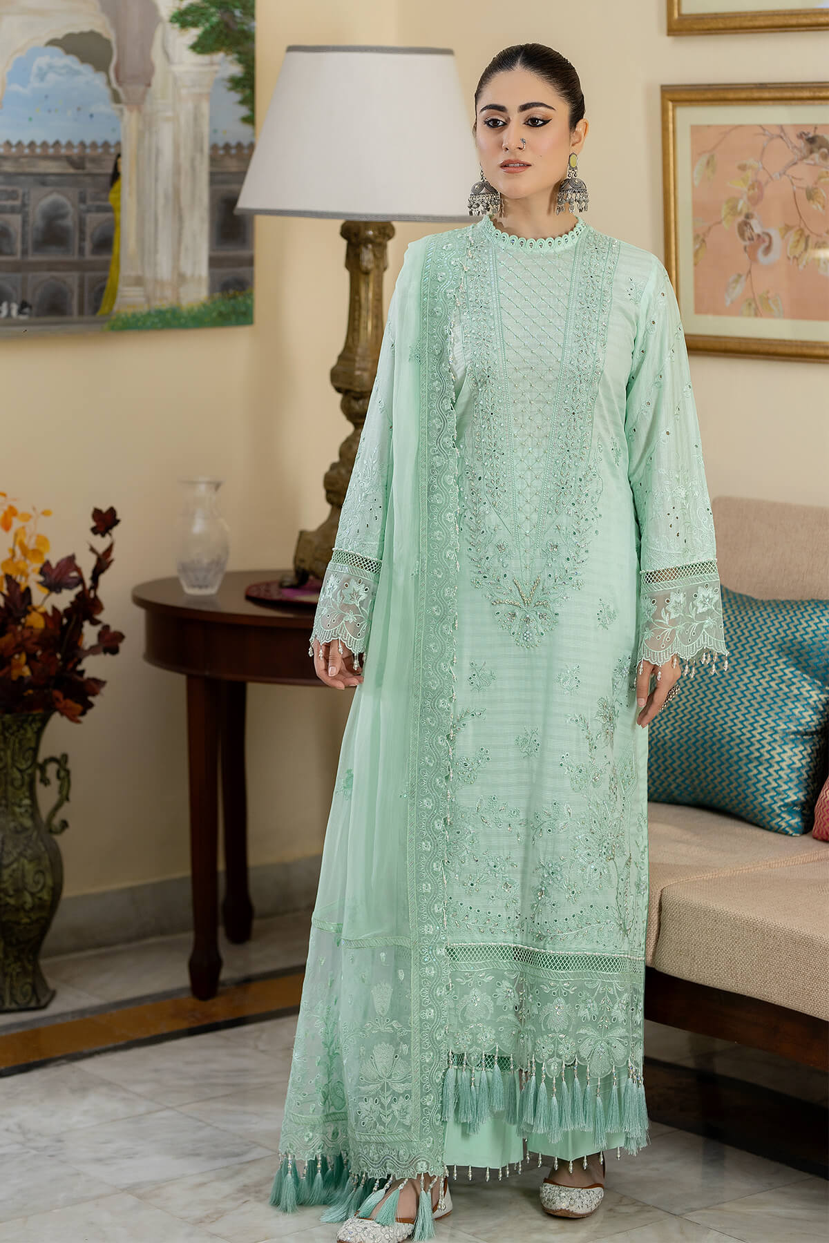 Raeesa Premium | Kimora Lawn Collection | Kimora | HL-15 Aysel - House Of Anaya