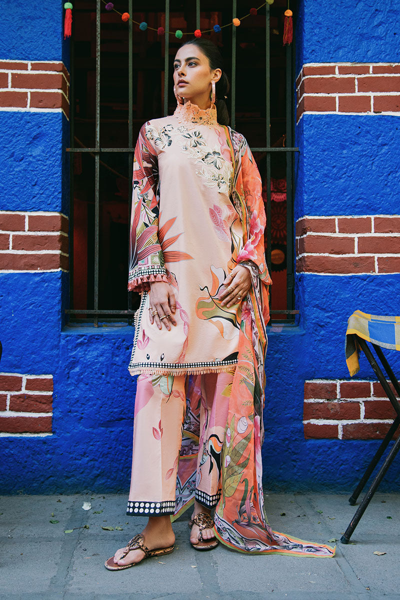 Mushq | La Dolce Hemline Prints 25 | Peach Poppies