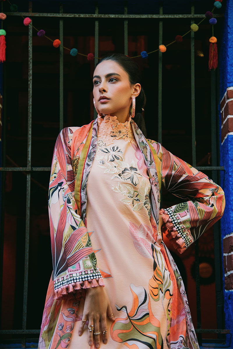 Mushq | La Dolce Hemline Prints 25 | Peach Poppies