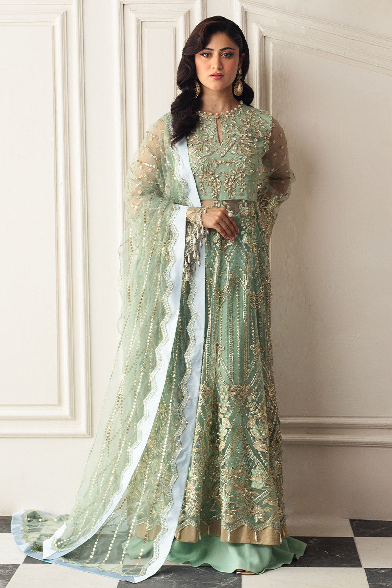 Mushq | Hemline Aura Debut Wedding Formals | PISTACHIO - House Of Anaya