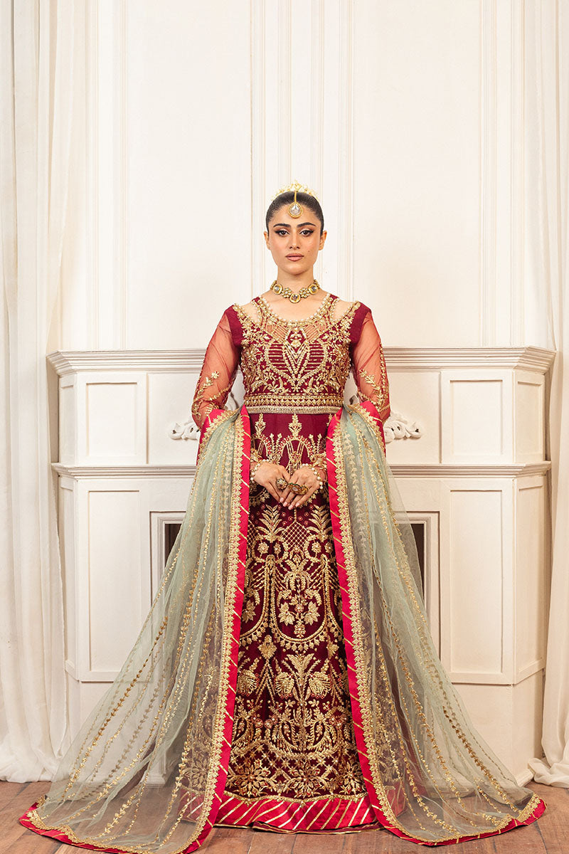 Mushq | Hemline Aura Debut Wedding Formals | SCARLET - House Of Anaya