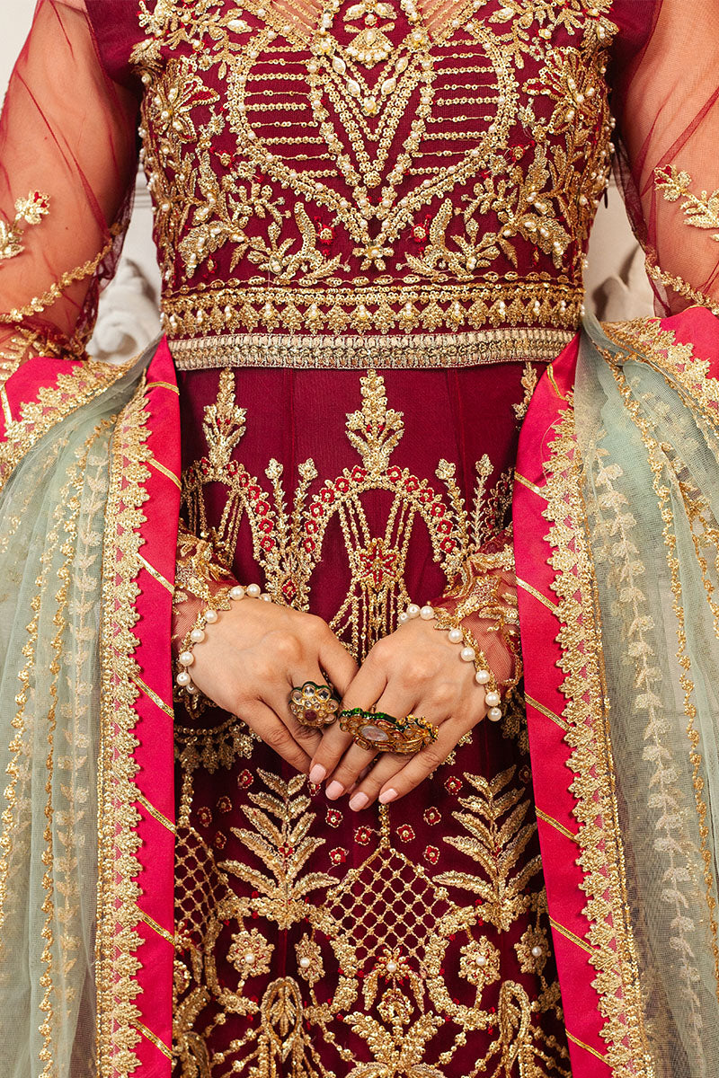 Mushq | Hemline Aura Debut Wedding Formals | SCARLET - House Of Anaya