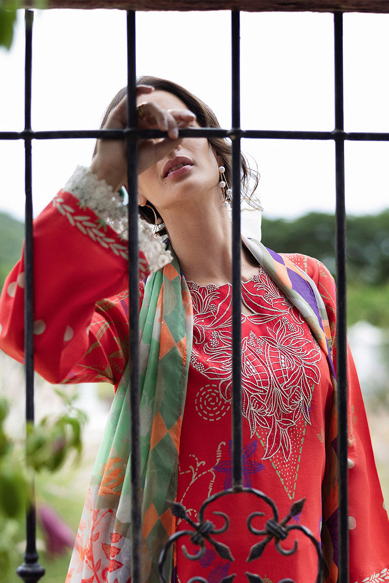 Mushq | Mirasol Printed Cambric | Carmin Rosa