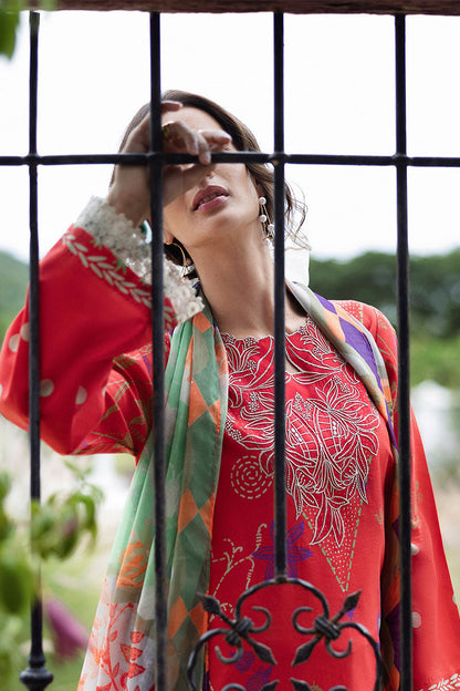 Mushq | Mirasol Printed Cambric | Carmin Rosa