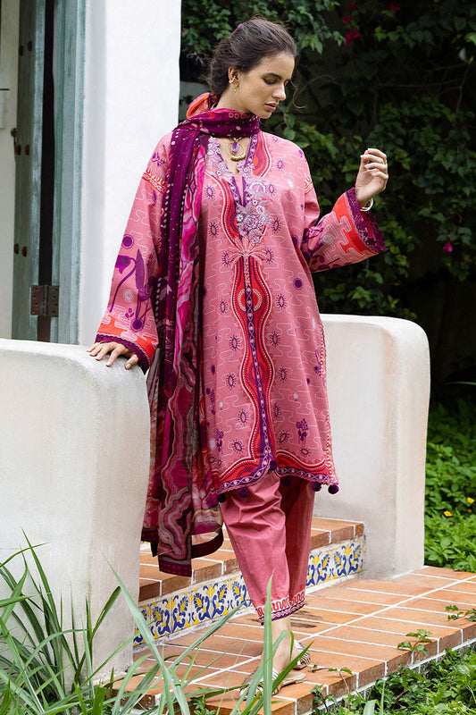 Mushq | Mirasol Printed Cambric | Coral Mar