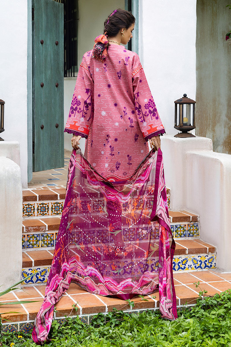 Mushq | Mirasol Printed Cambric | Coral Mar