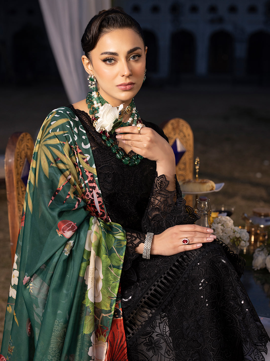 Mahnur | Mahrukh Luxury Lawn 24 | HEMAYAL - House Of Anaya