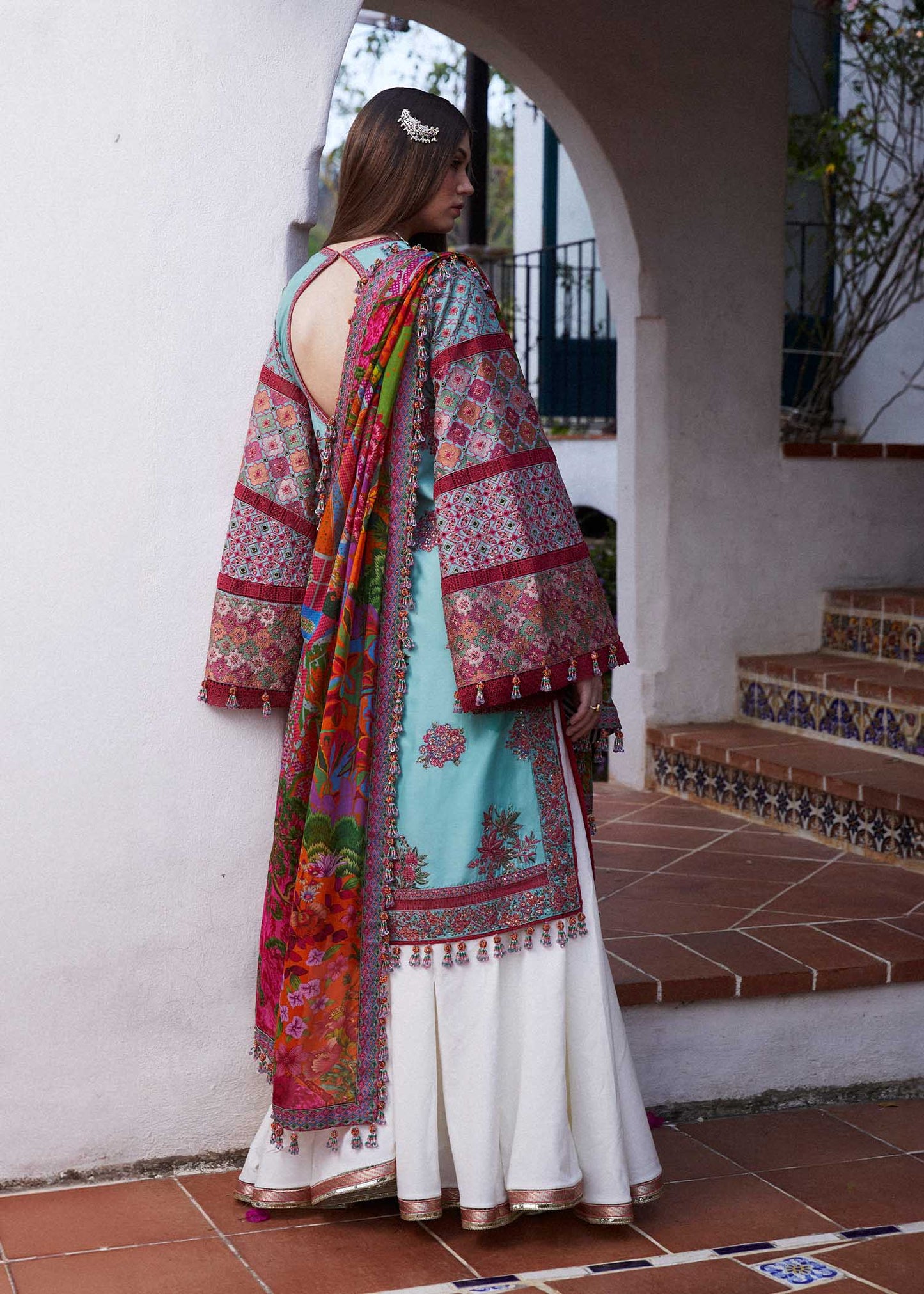 Hussain Rehar | Eid Luxury Lawn SS/24 | Floret - House Of Anaya