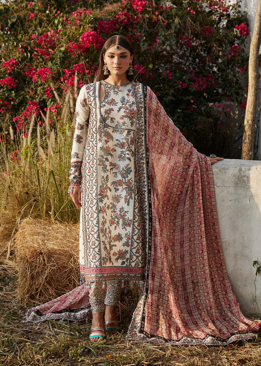 Hussain Rehar | Eid Luxury Lawn SS/24 | Elara - House Of Anaya