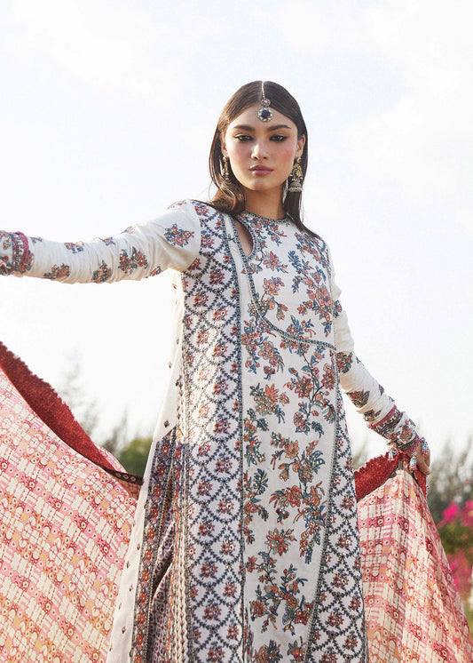 Hussain Rehar | Eid Luxury Lawn SS/24 | Elara - House Of Anaya