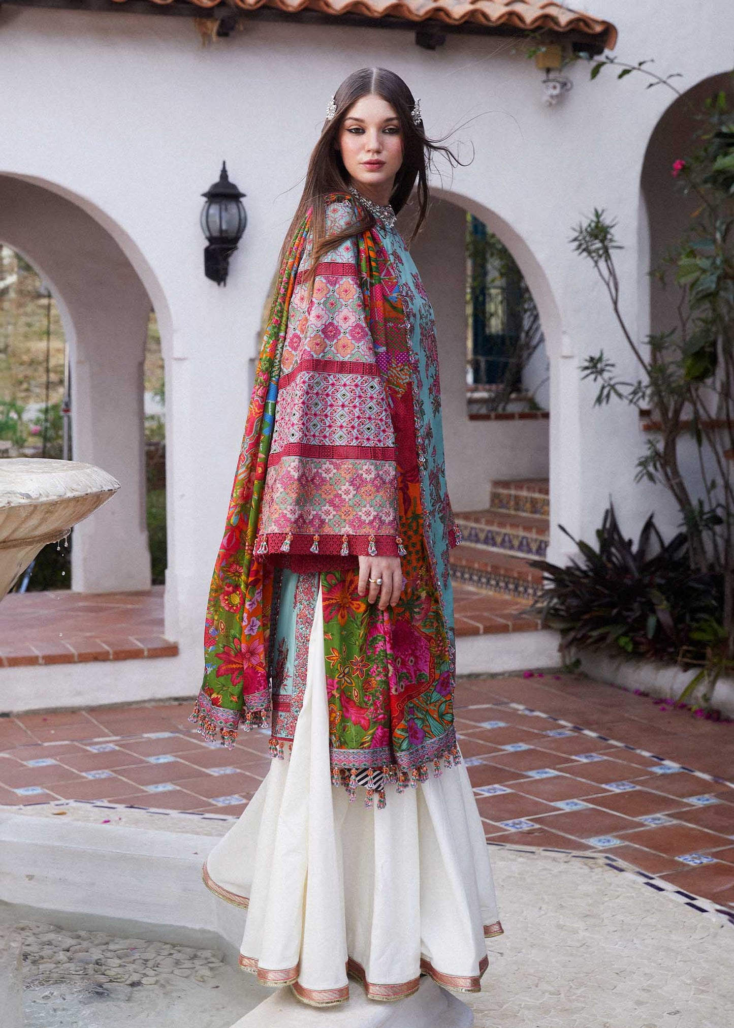 Hussain Rehar | Eid Luxury Lawn SS/24 | Floret - House Of Anaya