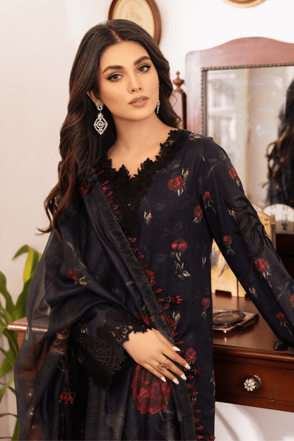 IZNIK Dastaan Premium Embroidered Lawn 3Pc Suit IDL-04 DIMAH