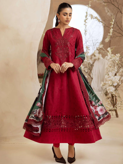 IZNIK Embroidered Winter Viscose 3Pc Suit ILW-01 Fiorella - House Of Anaya