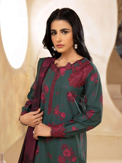 IZNIK Embroidered Winter Viscose 3Pc Suit ILW-08 Carina - House Of Anaya