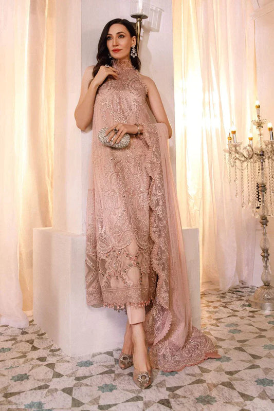 Maria.B MBROIDERED – Ash Pink (BD-2505) - Riwayat-e-khas