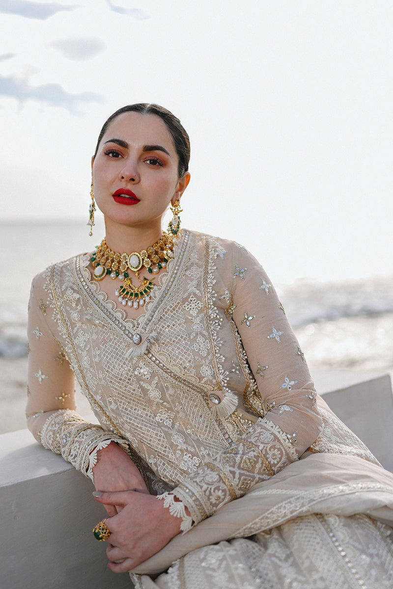 Qalamkar - SAAHIL LUXURY LAWN’23 - SP-01 AIYLA - TC-326 - Riwayat-e-khas