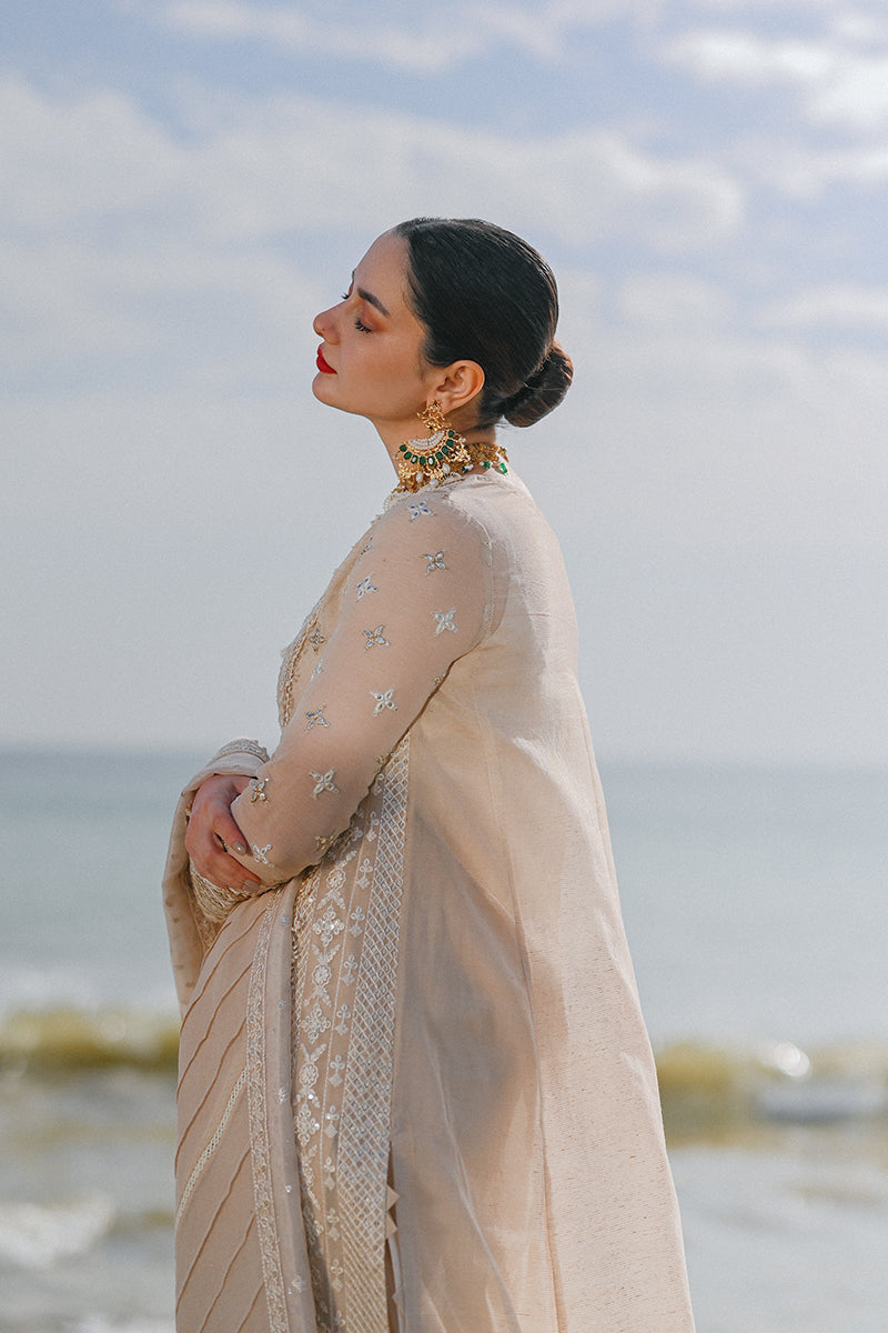 Qalamkar - SAAHIL LUXURY LAWN’23 - SP-01 AIYLA - TC-326 - Riwayat-e-khas