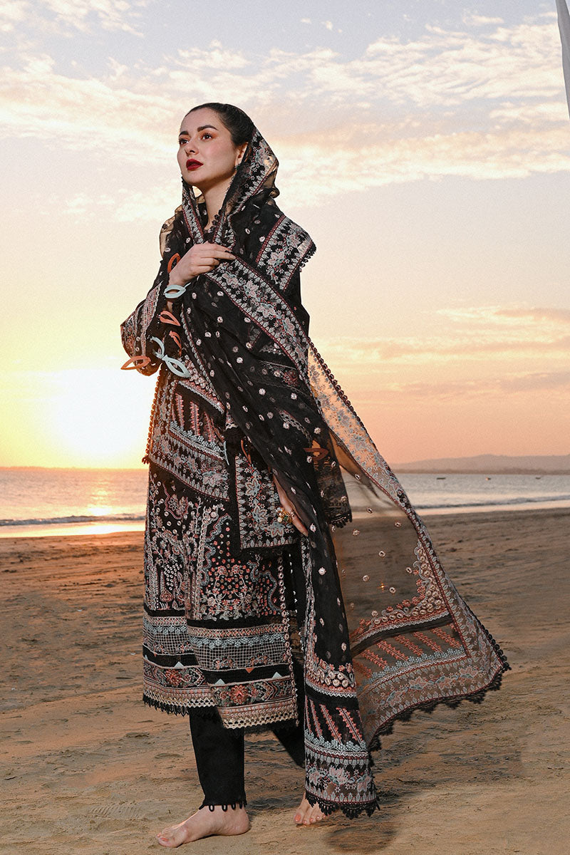 Qalamkar - SAAHIL LUXURY LAWN’23 - SP-11 HUMA - TC-314 - Riwayat-e-khas