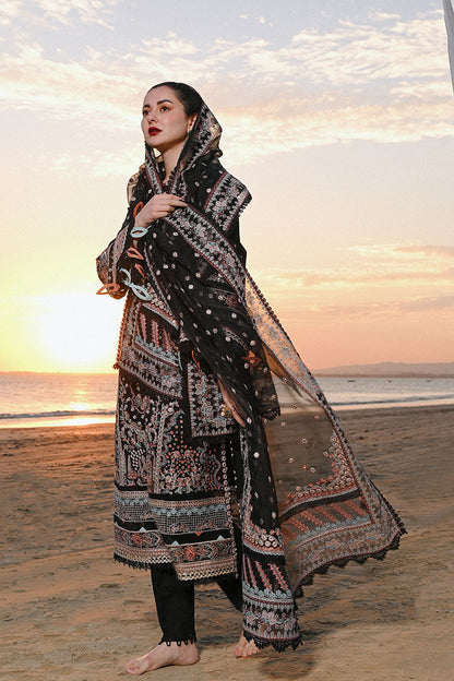 Qalamkar - SAAHIL LUXURY LAWN’23 - SP-11 HUMA - TC-314 - Riwayat-e-khas