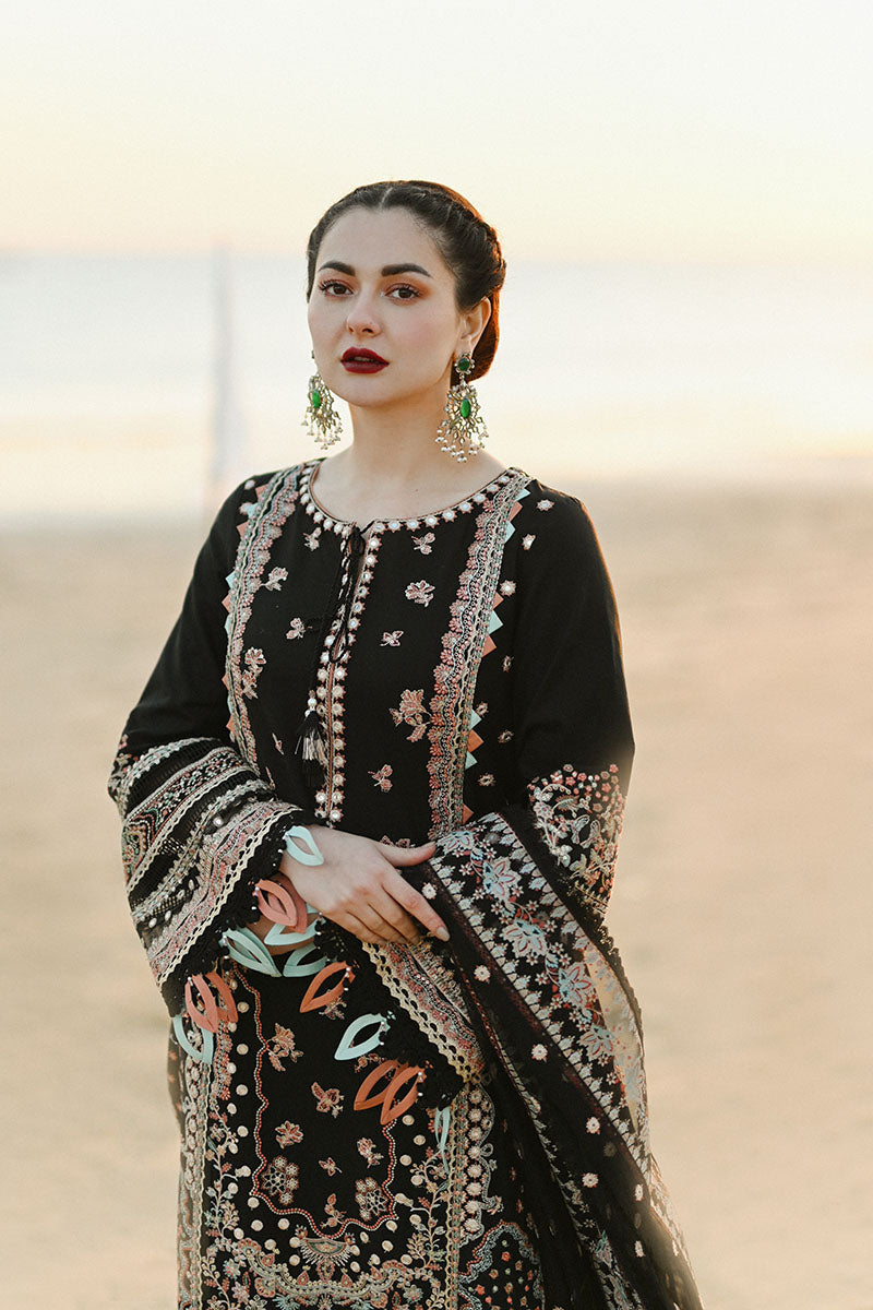 Qalamkar - SAAHIL LUXURY LAWN’23 - SP-11 HUMA - TC-314 - Riwayat-e-khas