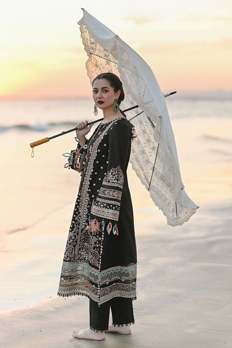 Qalamkar - SAAHIL LUXURY LAWN’23 - SP-11 HUMA - TC-314 - Riwayat-e-khas