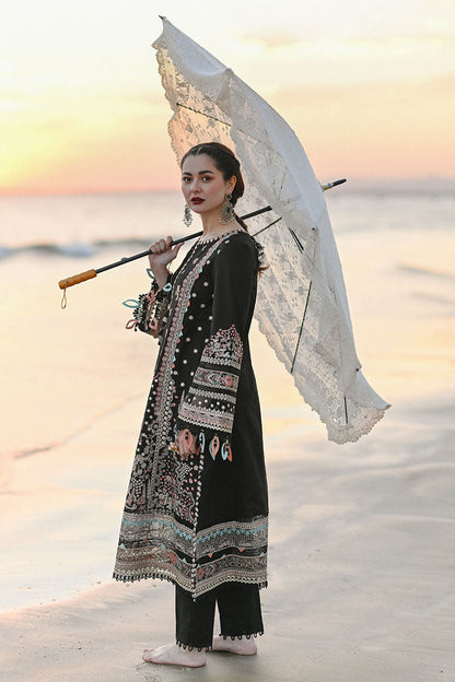 Qalamkar - SAAHIL LUXURY LAWN’23 - SP-11 HUMA - TC-314 - Riwayat-e-khas