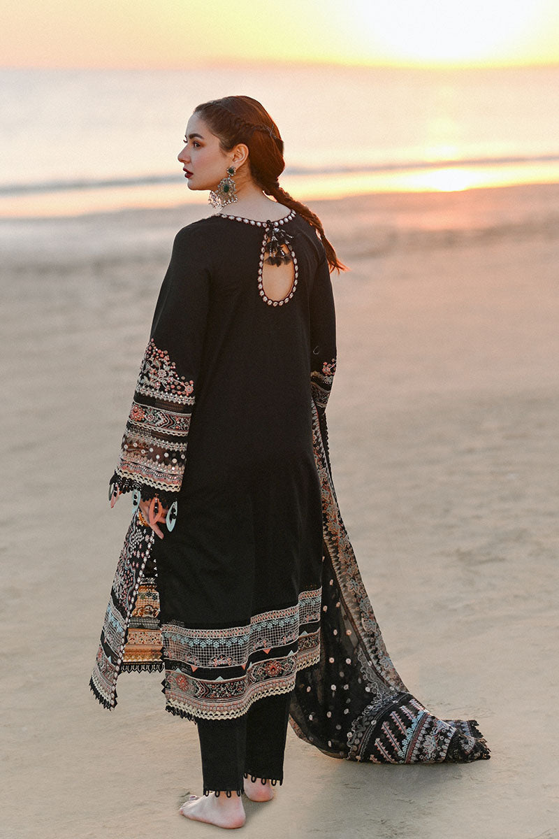 Qalamkar - SAAHIL LUXURY LAWN’23 - SP-11 HUMA - TC-314 - Riwayat-e-khas